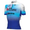 Set Fietsshirt + Korte Koersbroek 2022 BikeExchange Jayco Wit Blauw